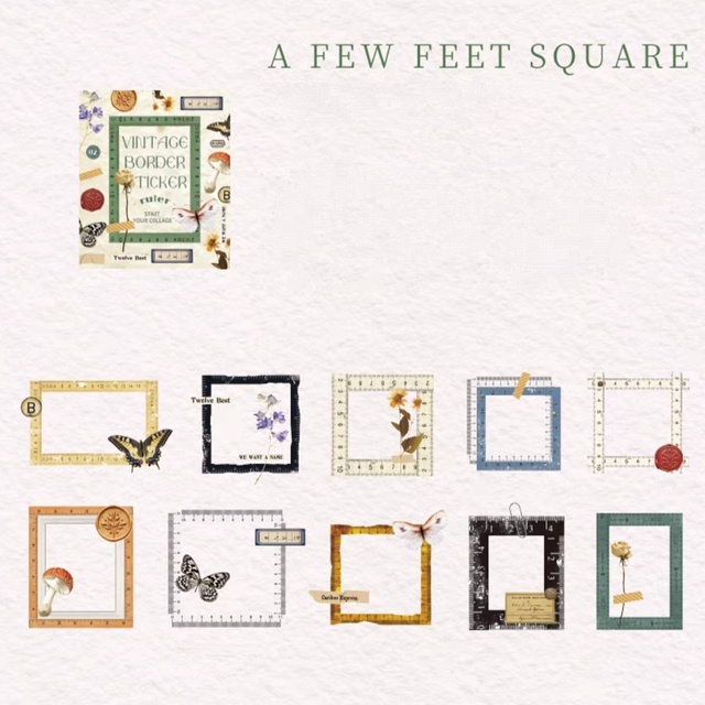 Набор наклеек "A Few Feet Square"