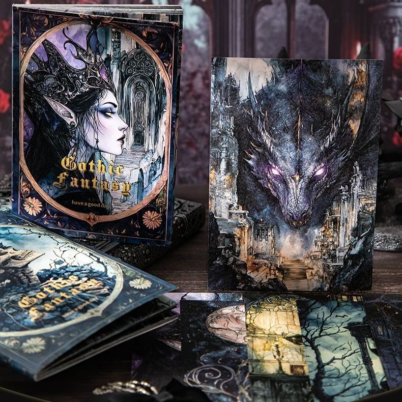 Набір матового паперу Gothic Fantasy: Місячне Сяйво, 10 шт
