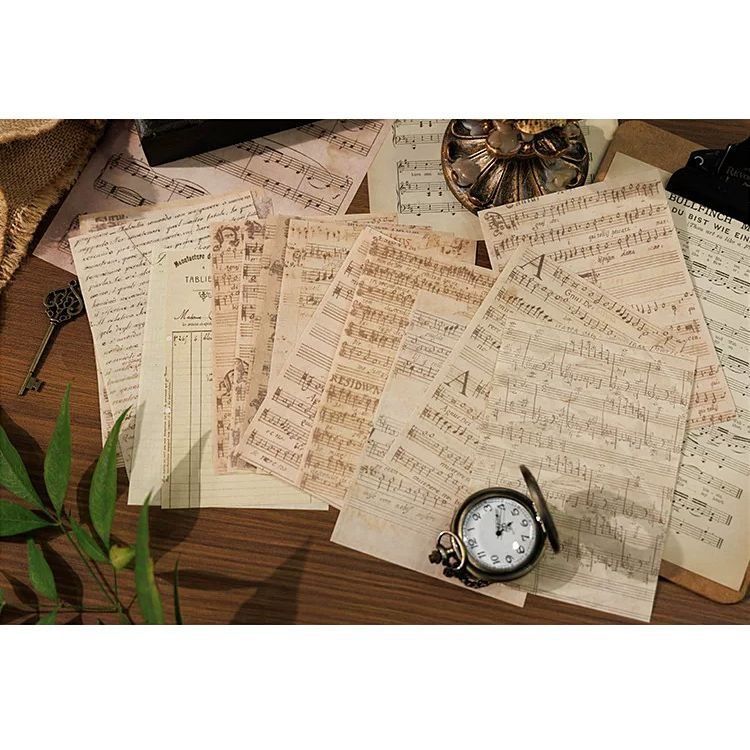 Наборы декоративной бумаги "Nostalgic Music"