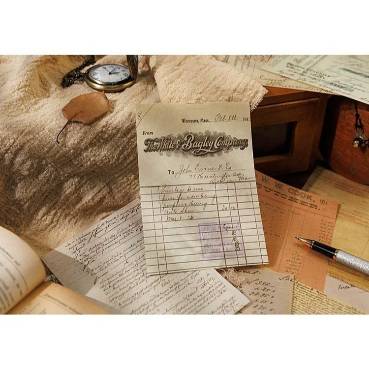 Наборы декоративной бумаги "Ink Handwritten Letter"