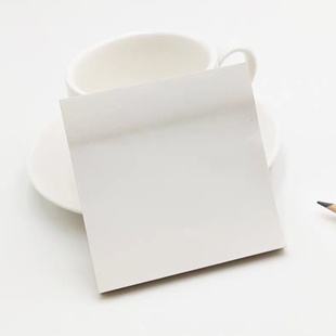 Бумага для заметок с клейким слоем (пустой лист, белая)