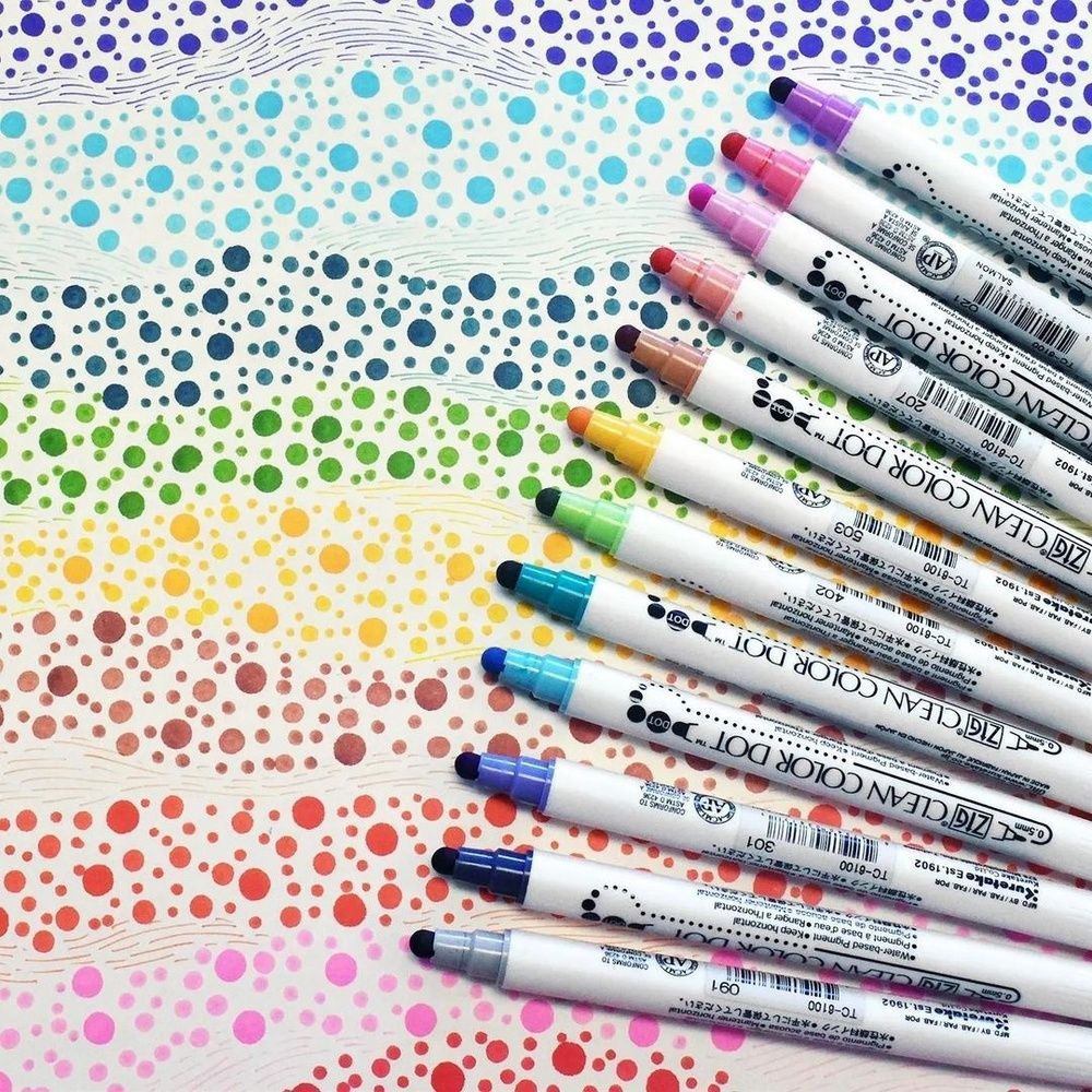 Маркеры Zig Clean Color Dot Hyacinth 00021 фото