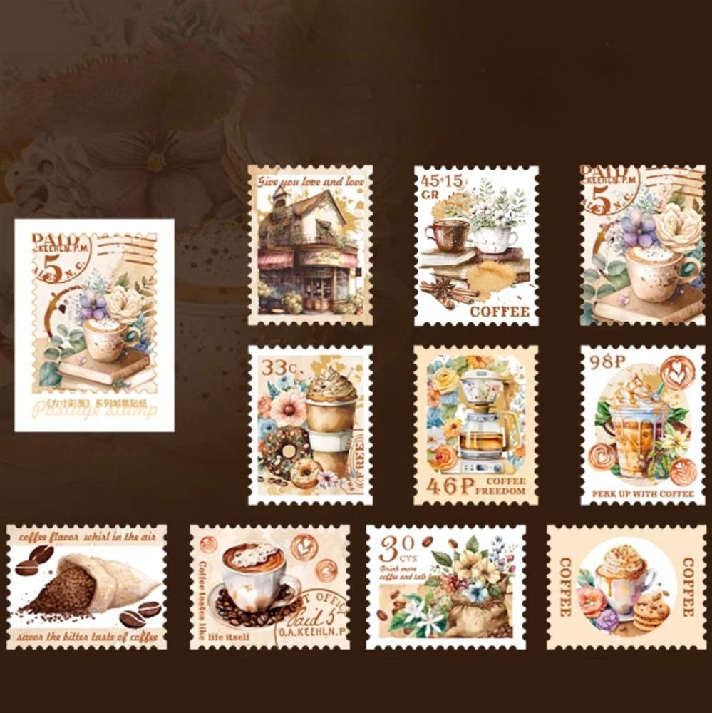 Набор наклеек "Coffee Stamp" 2-0222 фото