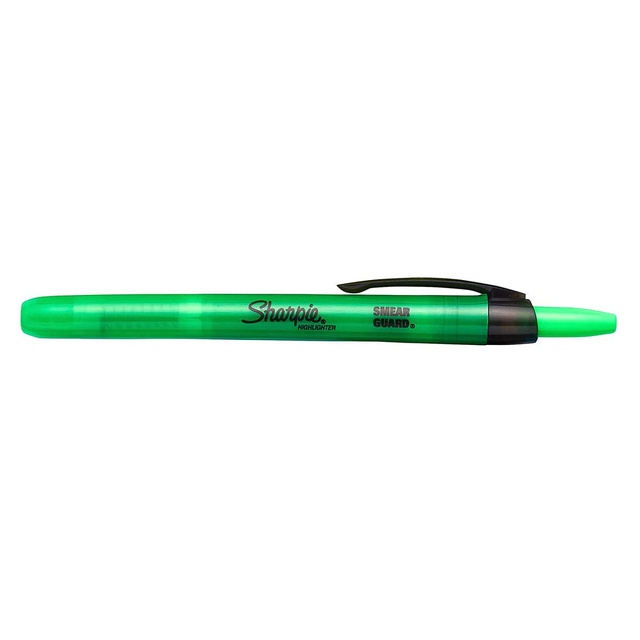 Sharpie Retractable Highlighters Chisel Tip Green 0-00103 фото