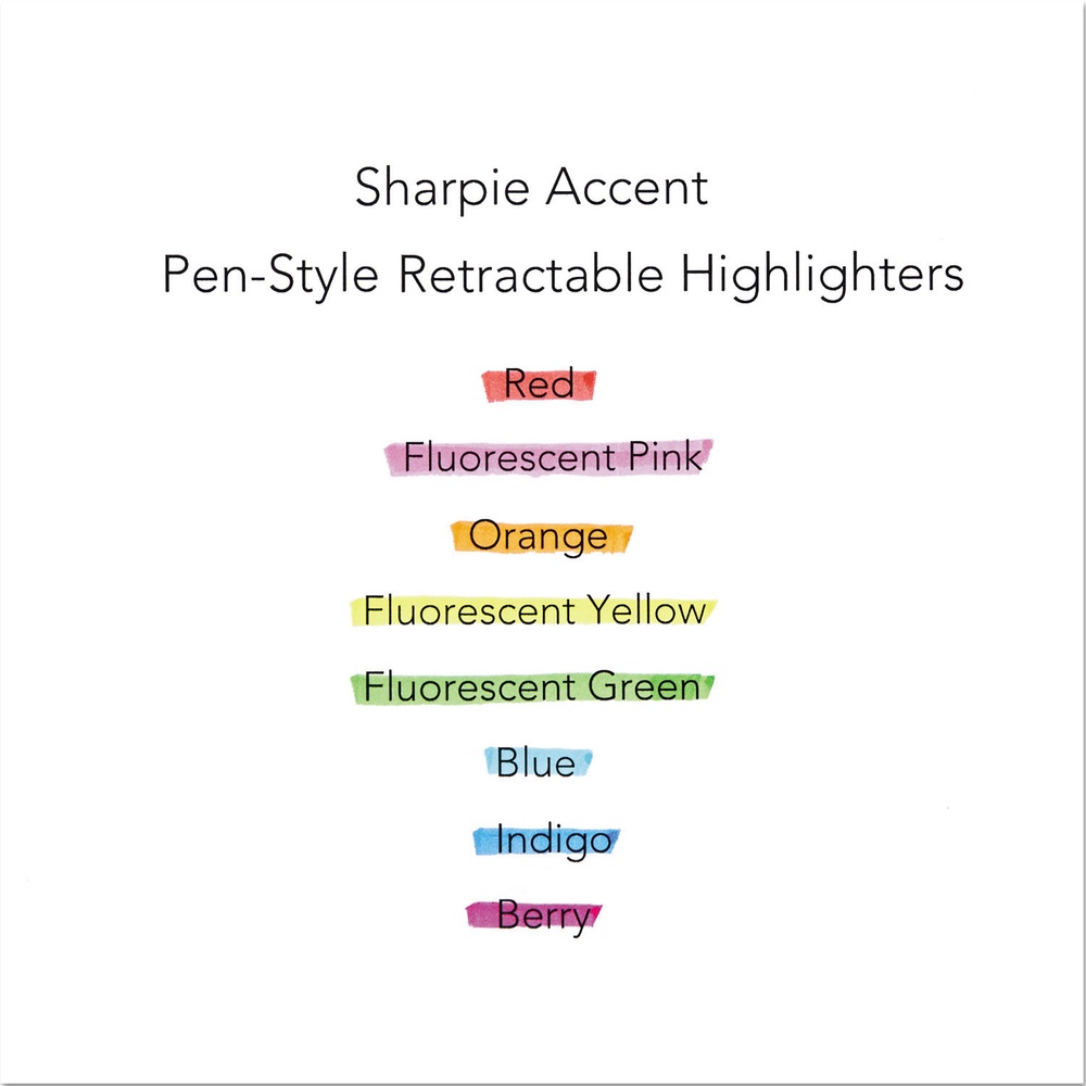 Sharpie Retractable Highlighters Chisel Tip Blue 0-00104 фото