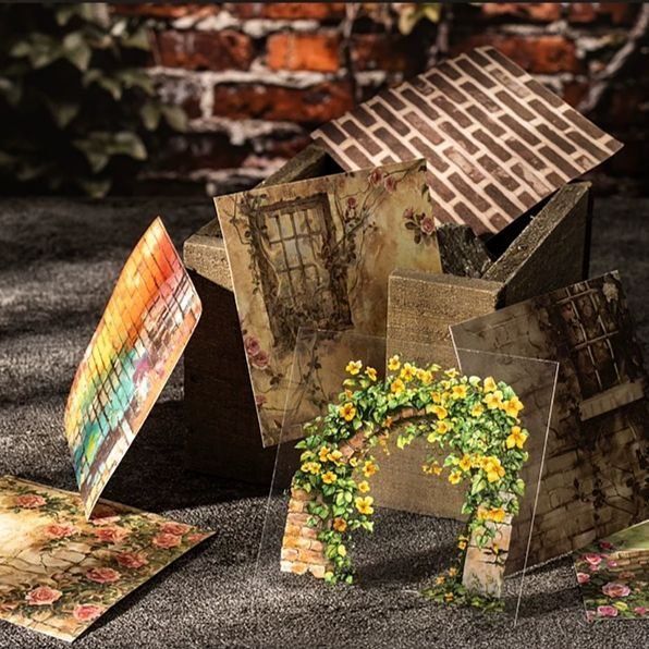 Декоративний набір для скрапбукінгу "Secret Garden & Ivy" (30 арк., 70x70 мм)