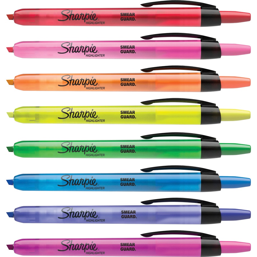 Sharpie Retractable Highlighters Chisel Tip Red 0-00107 фото