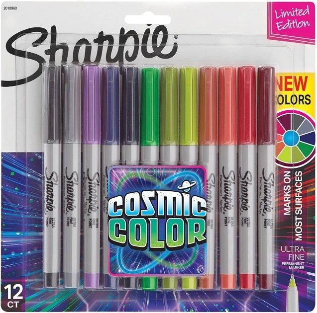 Перманентные линеры Sharpie Cosmic Color 12 00052 фото