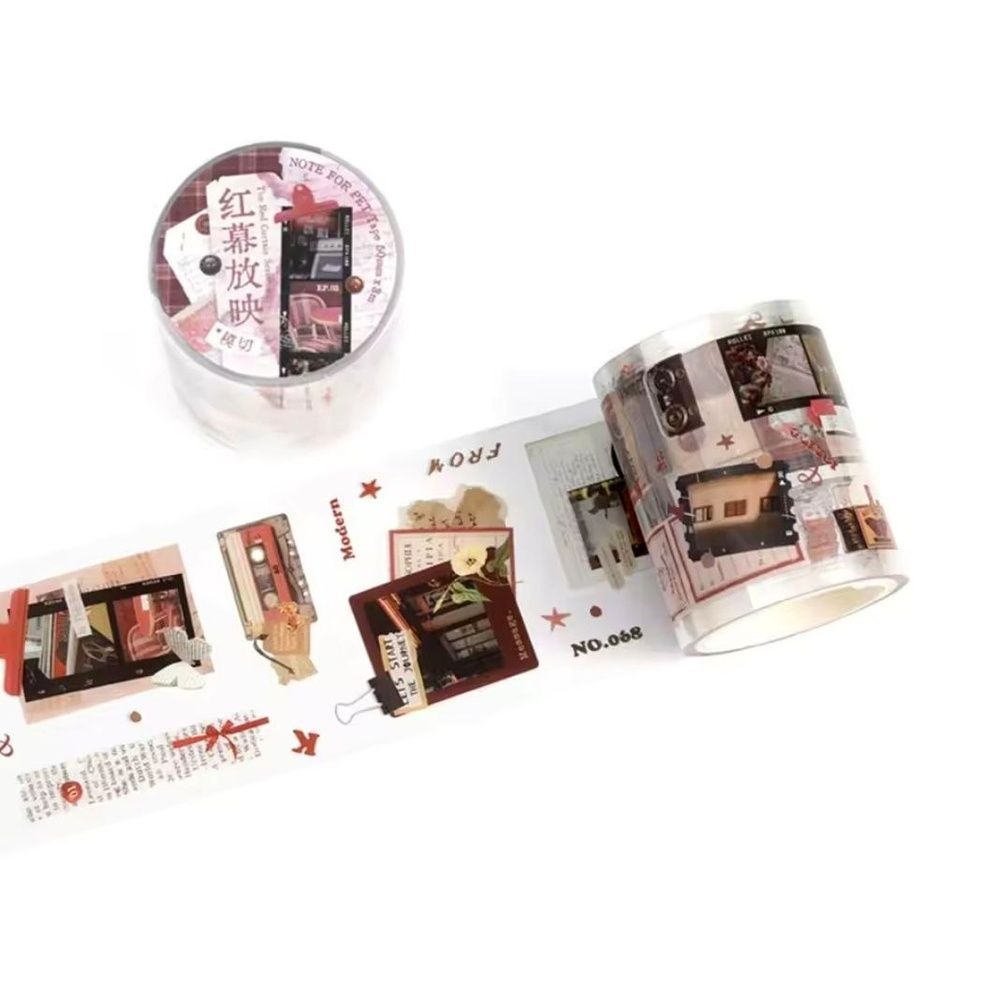 Перфорована ПЕТ-стрічка наліпок Фільмографія - Багряна касета, Scarlet Cassette НА-00333 фото
