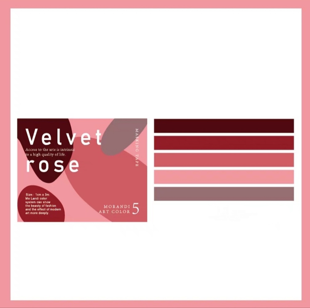 Набір декоративних скотчів "Velvet Rose" 620 фото