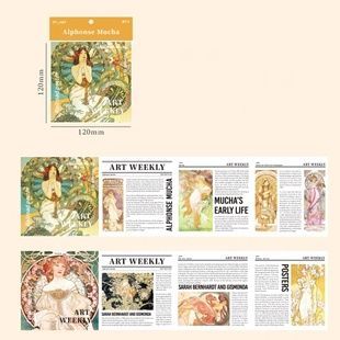 Набір декоративного паперу "Alphonse Mucha"
