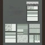 Набор декоративной бумаги-наклеек Pattern Theory: Индустриальная моноструктура, 3 шт
