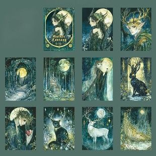Шорсткий матовий папір Gothic Fantasy із зображенням занедбаних соборів та кам'яної архітектури Myjam