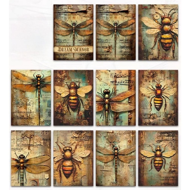 Наборы декоративной бумаги "Dragonfly Honey Whisper" 4-0541 фото