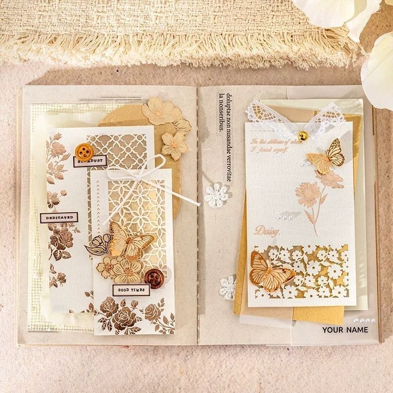 Набір ажурних рамок Golden Filigree: Класична троянда, 4 шт