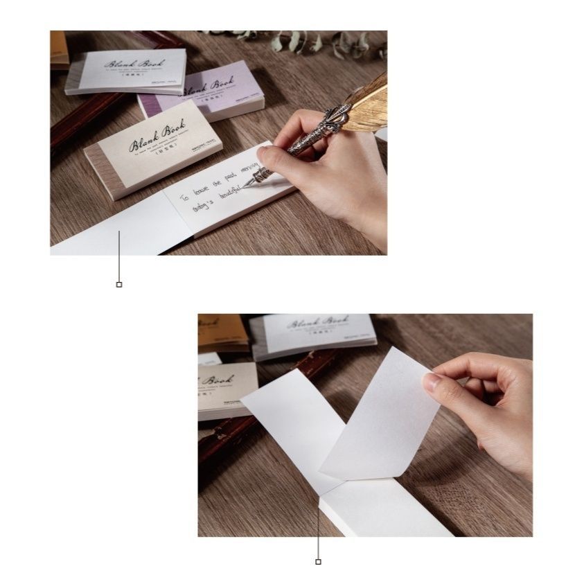 Блокнотик декоративной бумаги "Blank Book. White Kraft"