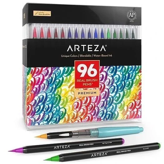 Arteza Real Brush Pens Premium 96 купити в Україні ➤ Інтернет-магазин MY JAM | Дніпро, Кривий ріг