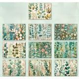 Наборы декоративной бумаги "Whispering Leaves"