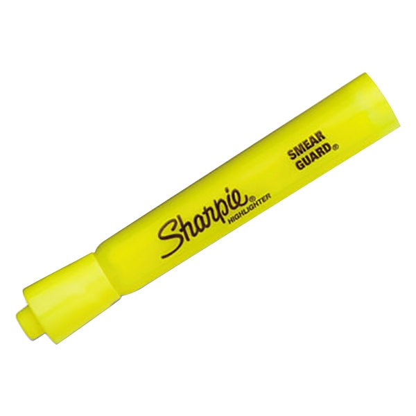 Sharpie Highlighter Chisel Tip Fluorescent Yellow 0-00051 фото