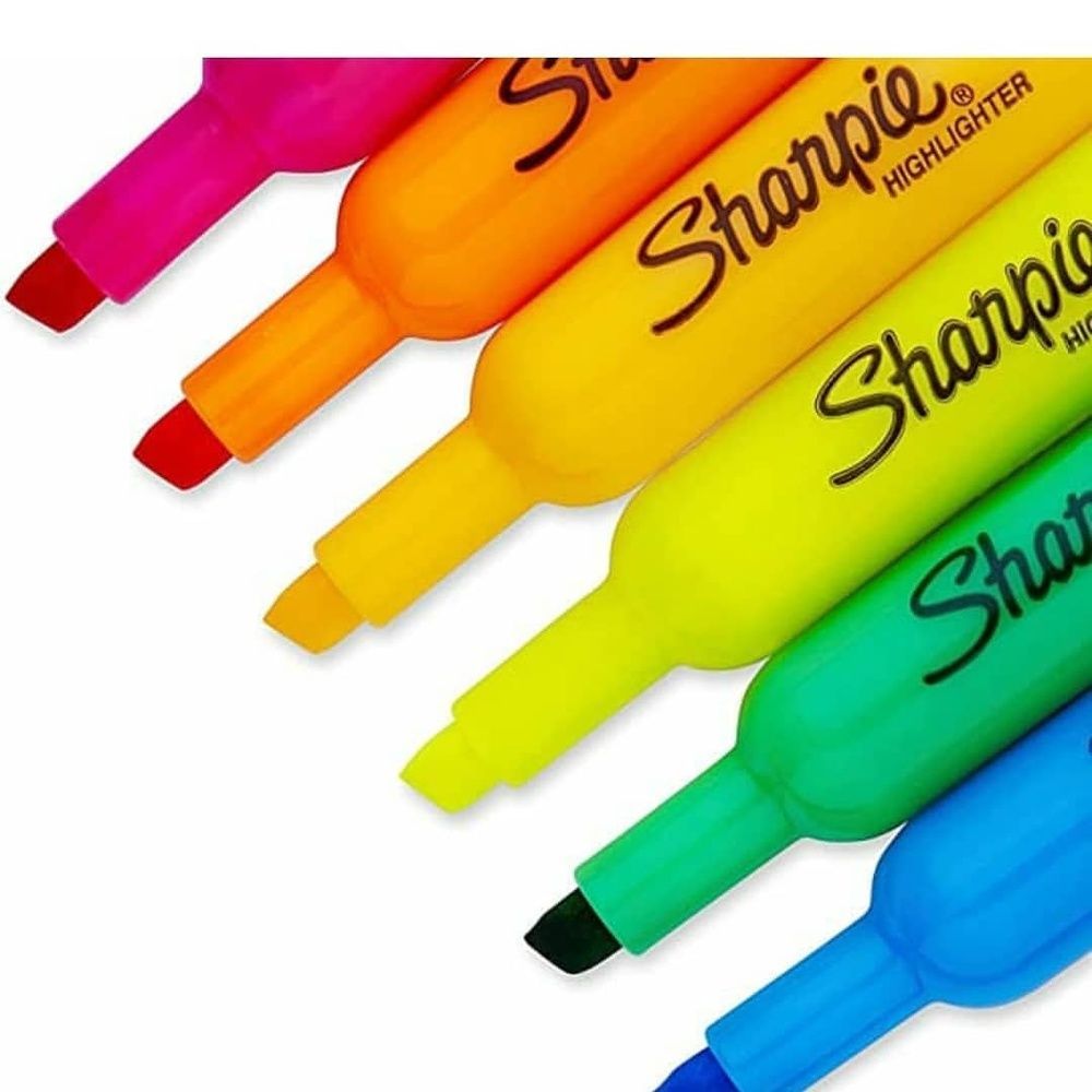 Sharpie Highlighter Chisel Tip Fluorescent Pink 0-00053 фото