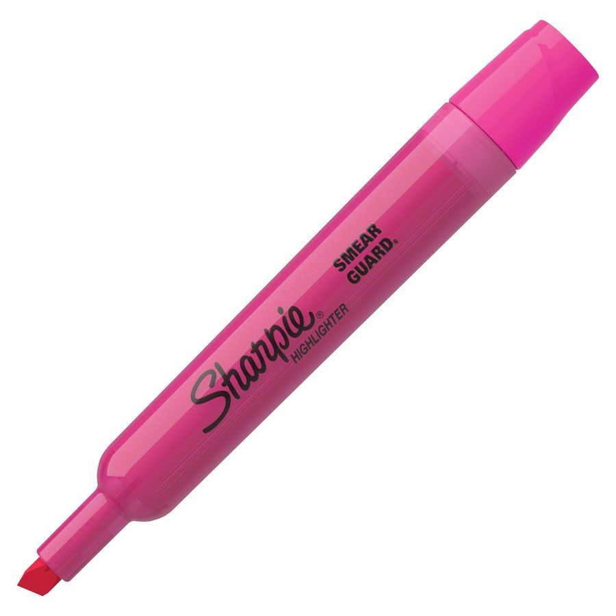 Sharpie Highlighter Chisel Tip Fluorescent Pink 0-00053 фото