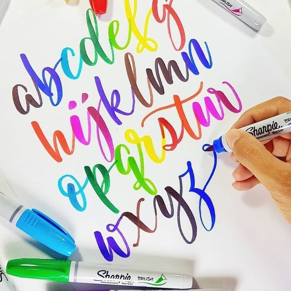 Перманентные кисти Sharpie Brush Tip 00049 фото