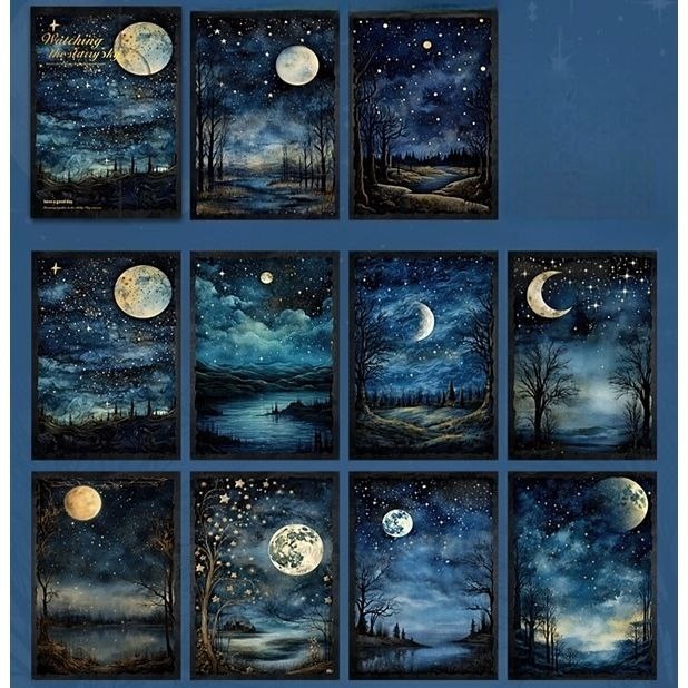 Набори декоративного паперу "Blue Starry Sky" 4-0524 фото