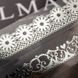 ПЭТ-скотч Серебряное кружево: Silver Flora (23 мм х 2 м), рельефный