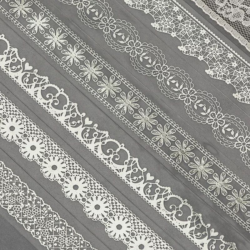 ПЭТ-скотч Серебряное кружево: Silver Flora (23 мм х 2 м), рельефный ДС-00831 фото