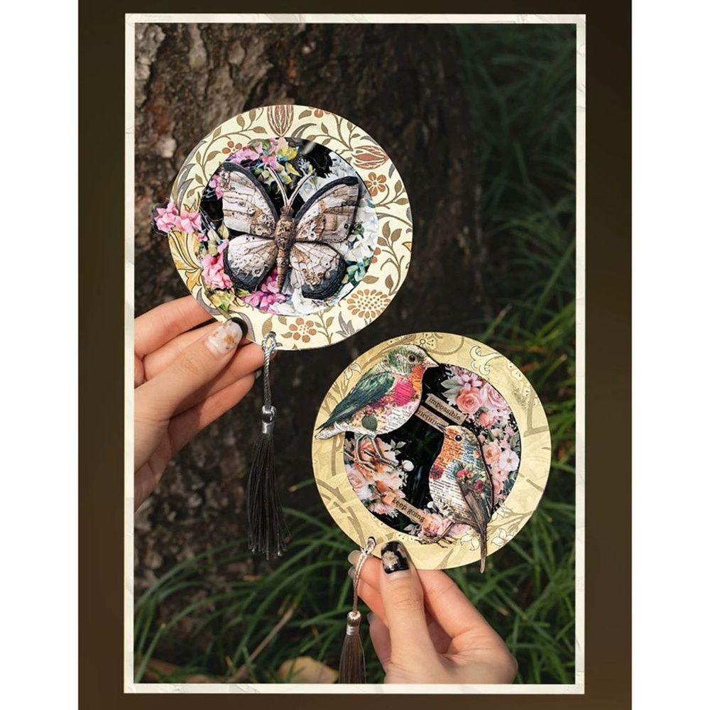 Набір щільних наліпок-вирубок Handmade Stamp Fun: Зелене Листя, 10 шт НА-00235 фото