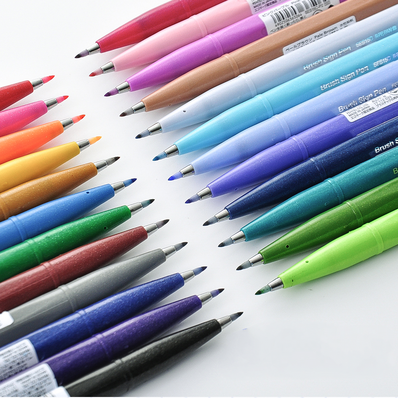 Pentel Brush Pen. Turquoise Green 0004-13 фото