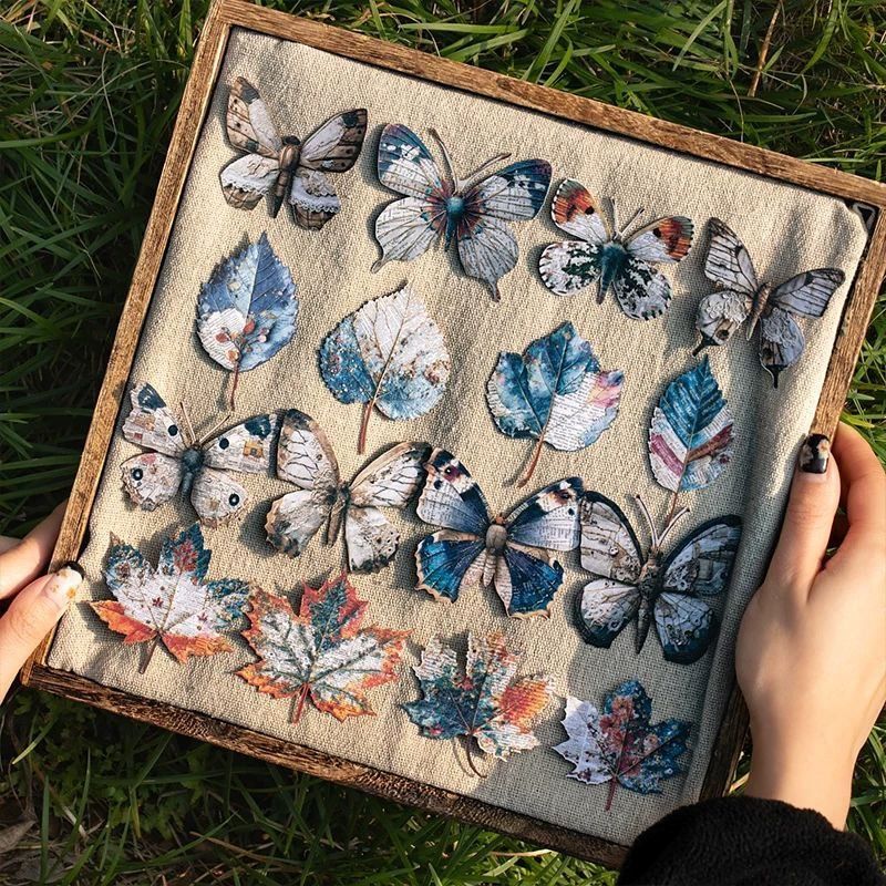 Набір щільних наліпок-вирубок Handmade Stamp Fun: Зелене Листя, 10 шт НА-00235 фото