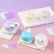 Заокруглювач кутів 4 в 1 (R4, R7, R10, внутрішній кут) - ніжний жовтий, кутовий дирокол для паперу
