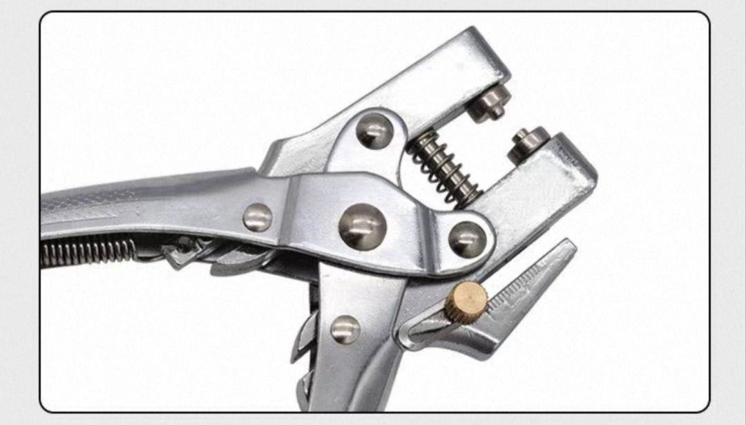 Установник люверсів та дирокол 2 в 1 (Eyelet Plier 5 мм) з лінійкою + набір 100 люверсів, посилені затискачі для скрапбукінгу РЗ-004 фото