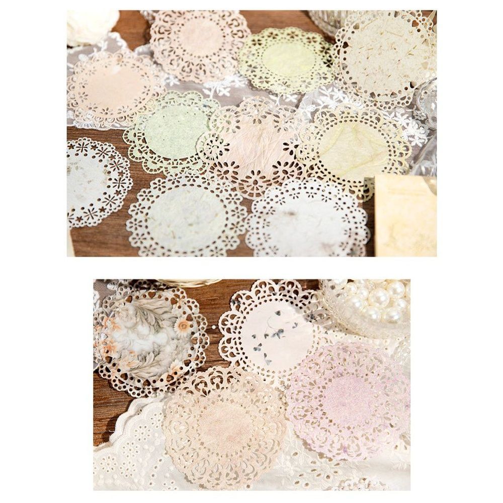 Набір паперових мережив "Floral Lace Scrapbooking Set"