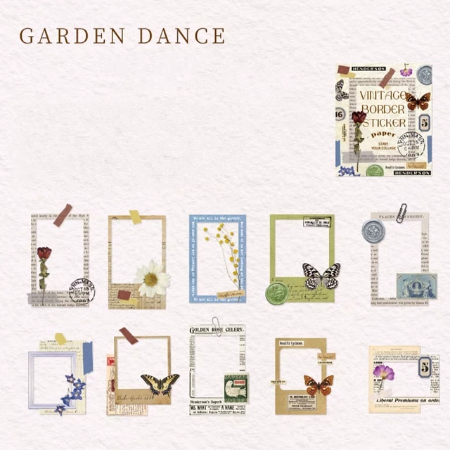 Набор наклеек  "Garden Dance"
