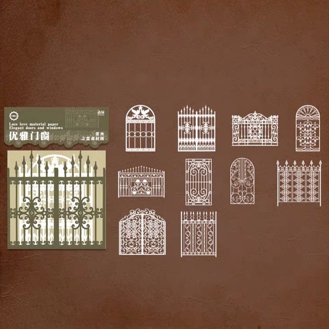 Набір паперових мережив "Elegant Doors and Window"