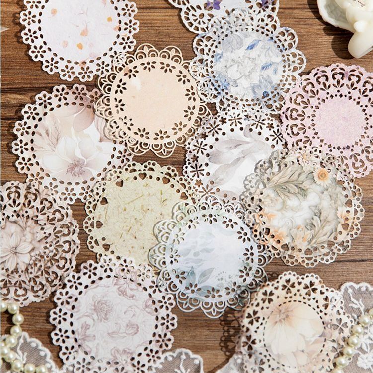 Набір паперових мережив "Floral Lace Scrapbooking Set"