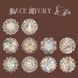 Набір паперових мережив "Floral Lace Scrapbooking Set"