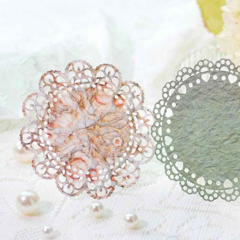 Набір паперових мережив "Floral Lace Scrapbooking Set"