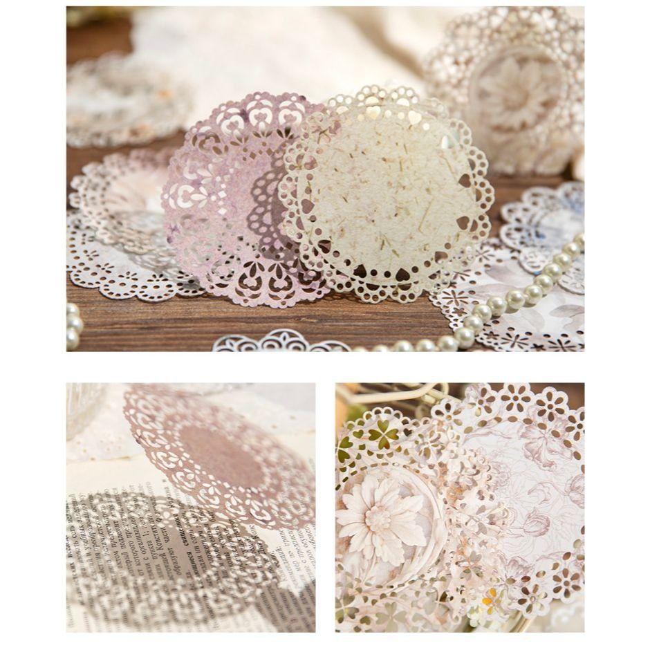 Набір паперових мережив "Floral Lace Scrapbooking Set"