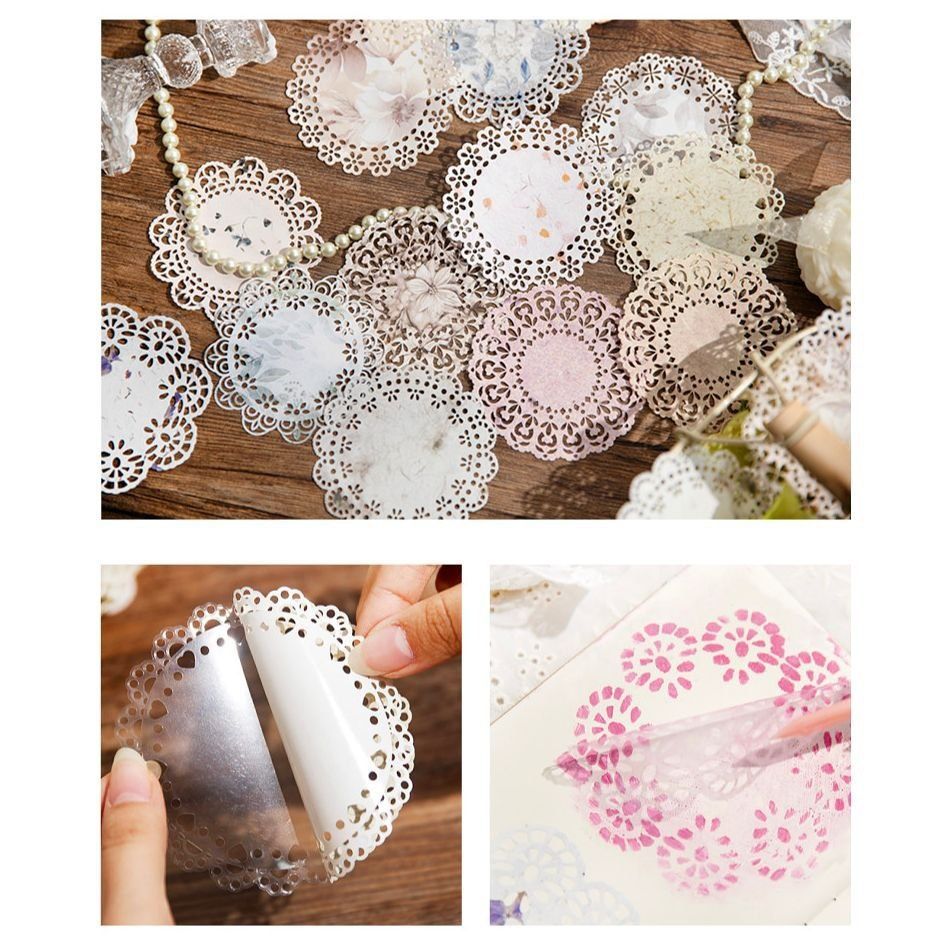 Набір паперових мережив "Floral Lace Scrapbooking Set"