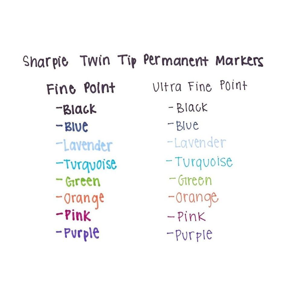 Перманентный маркер Sharpie Twin Tip Pink 000483 фото