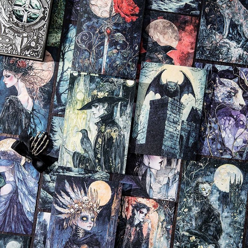 Набір матового паперу Gothic Fantasy: Темні Крила, 10 шт