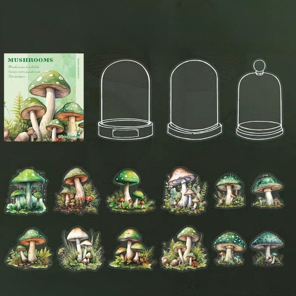 Набір наліпок "Forest Green Mushroom" 2-02492 фото