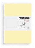 Блокнот у крапку Paperideas пастельно-жовтий А5 188 сторінок м'яка обкладинка з веган-шкіри