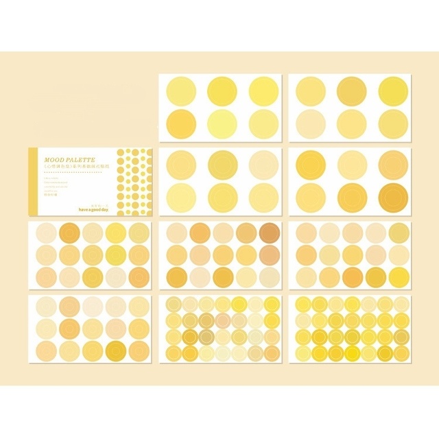Блокнотик с наклейками "Mood Palette. Yellow" 2015 фото
