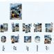 Набір прозорих наліпок Oriental Window: Синя Ніч, 15 шт