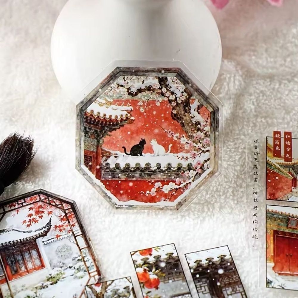 Набор прозрачных наклеек Oriental Window: Зимняя Сказка, 15 шт НА-00254 фото